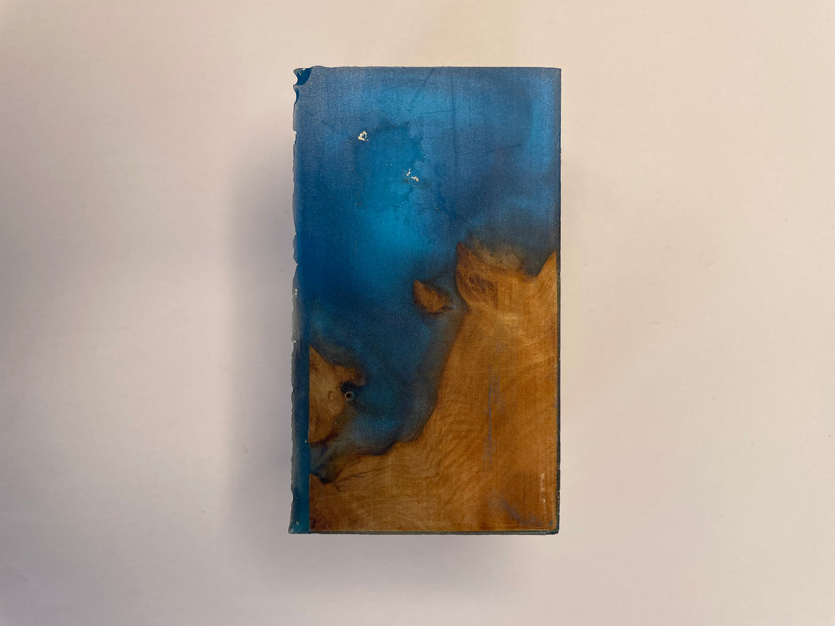 5 Star Pro - Flat - Unique Resin Burl Handle - Blue