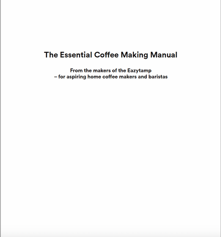 Barista & Coffee Making Manual
