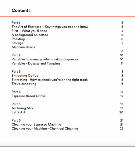Barista & Coffee Making Manual